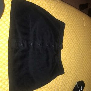Black forever 21 velvet skirt